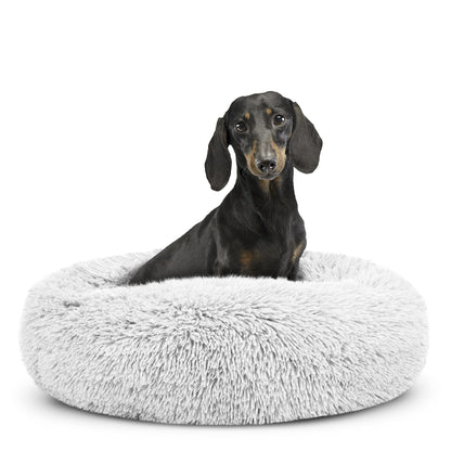 Donut-Shaped Plush Pet Bed