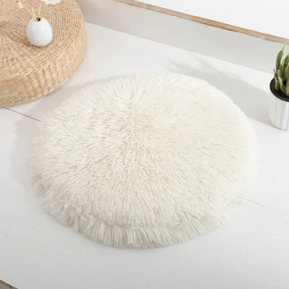 Fluffy Round Pet Mat Bed