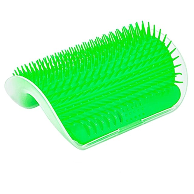 Corner-Mounted Pet Grooming Comb for Cats